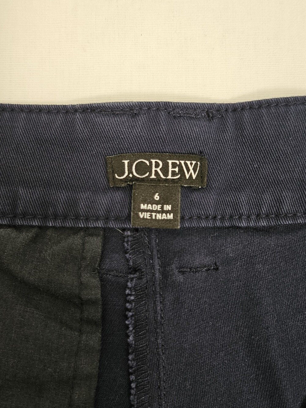 J. Crew Heritage 5" Pleated Chino Shorts Navy Blue High Rise Size 6 - Picture 5 of 9